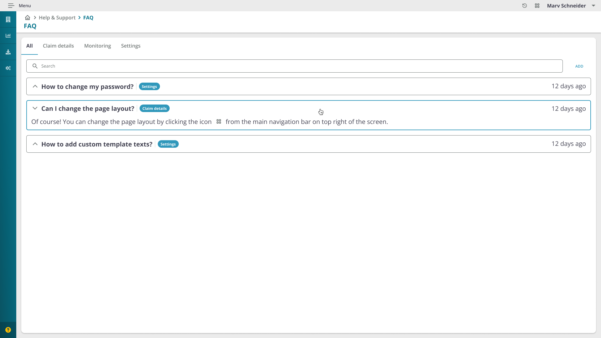 Help and support page 2
